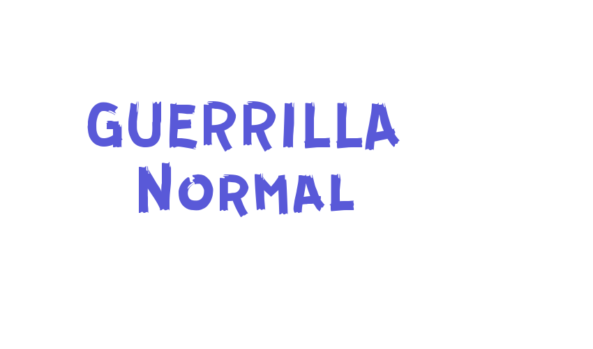 GUERRILLA Normal Font Download