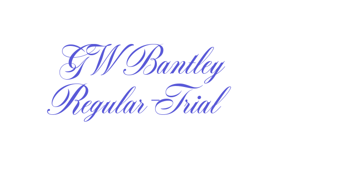 GW Bantley Regular-Trial Font Download