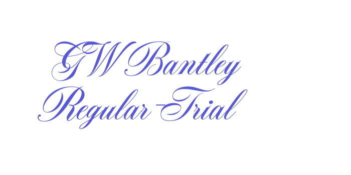 GW Bantley Regular-Trial Font