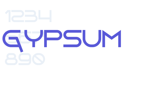 GYPSUM font free