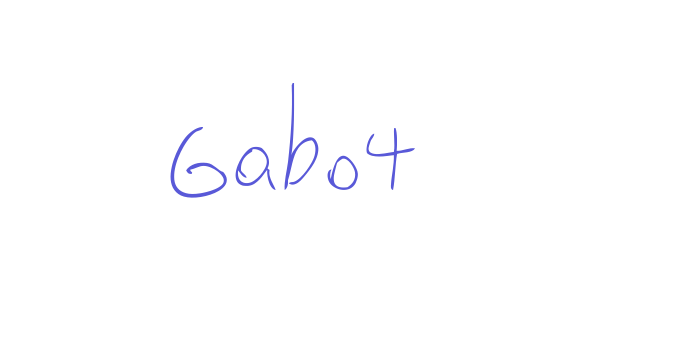 Gabo4 Font Download