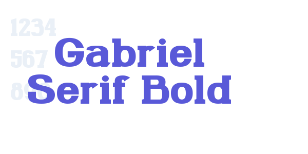 Gabriel Serif Bold font free