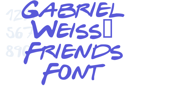 Gabriel Weiss’ Friends Font font