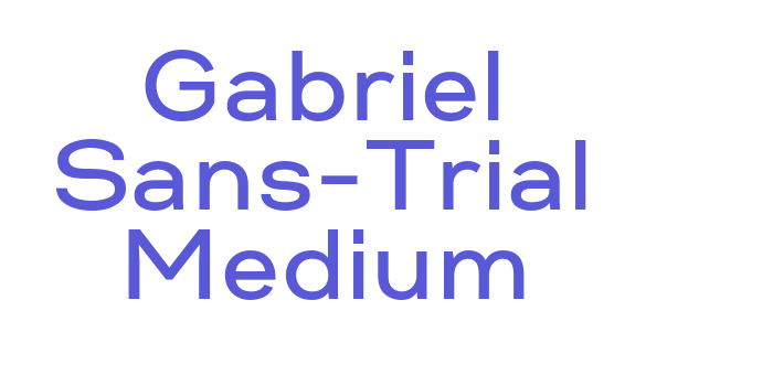 Gabriel Sans-Trial Medium Font Download