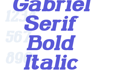 Gabriel Serif Bold Italic Font Download