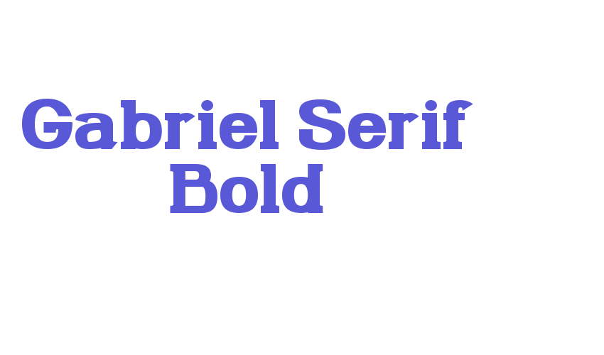 Gabriel Serif Bold Font Download