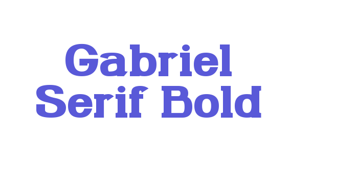 Gabriel Serif Bold Font Download