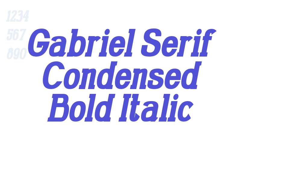 Gabriel Serif Condensed Bold Italic-font-download