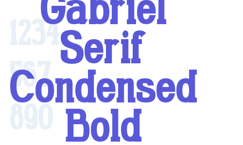 Gabriel Serif Condensed Bold Font Download