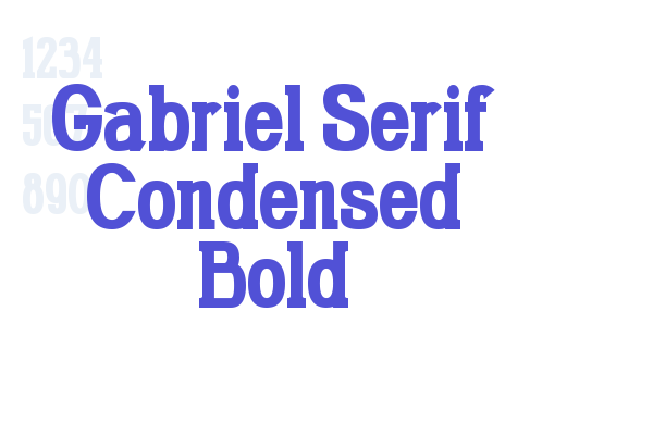 Gabriel Serif Condensed Bold