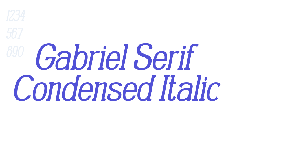 Gabriel Serif Condensed Italic-font-download