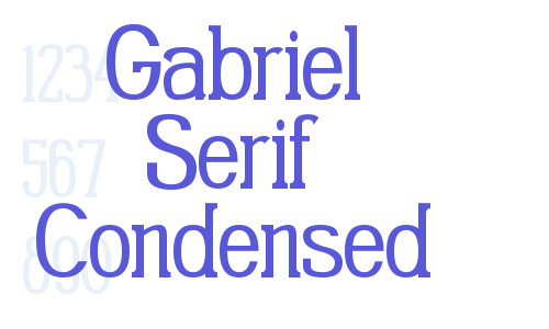 Gabriel Serif Condensed Font Download