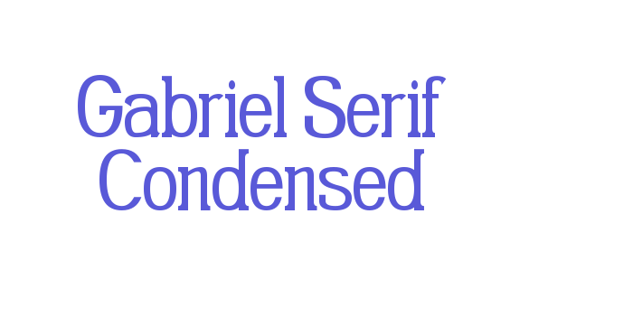 Gabriel Serif Condensed Font Download