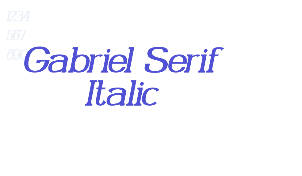 Gabriel Serif Italic-font-download