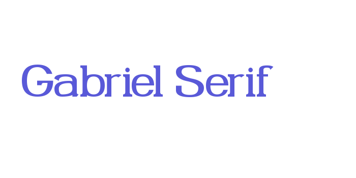 Gabriel Serif Font Download