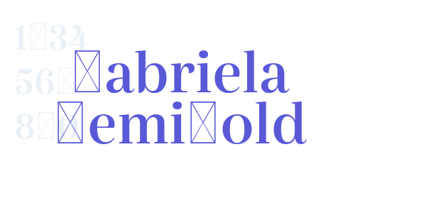 Gabriela SemiBold font free