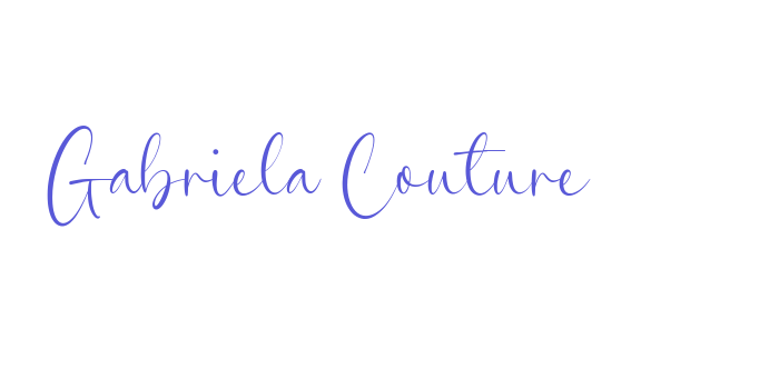 Gabriela Couture Font Download