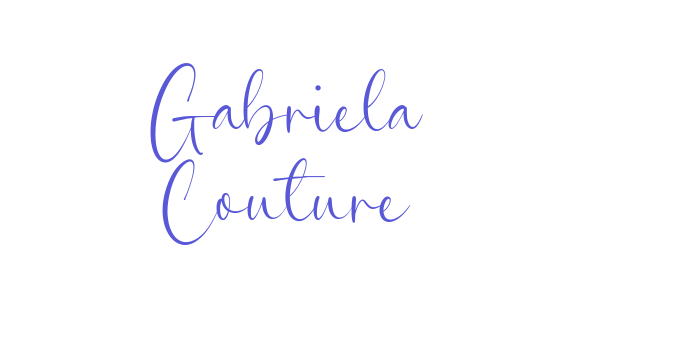 Gabriela Couture Font