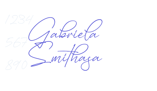 Gabriela Smithasa font free