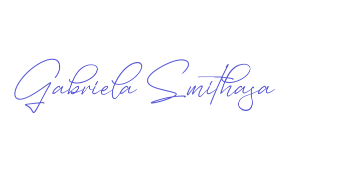 Gabriela Smithasa Font Download