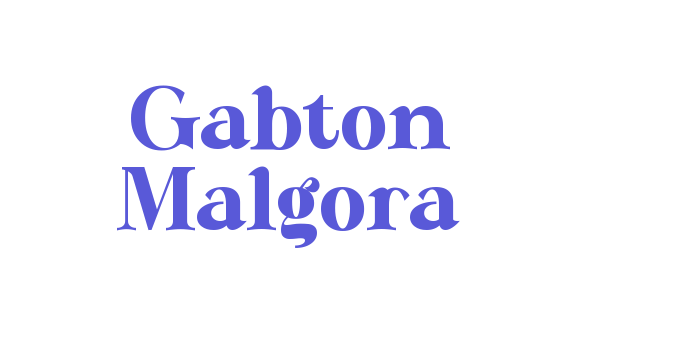 Gabton Malgora Font Download