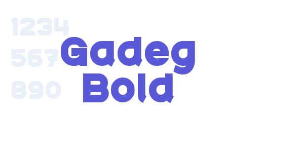 Gadeg Bold font