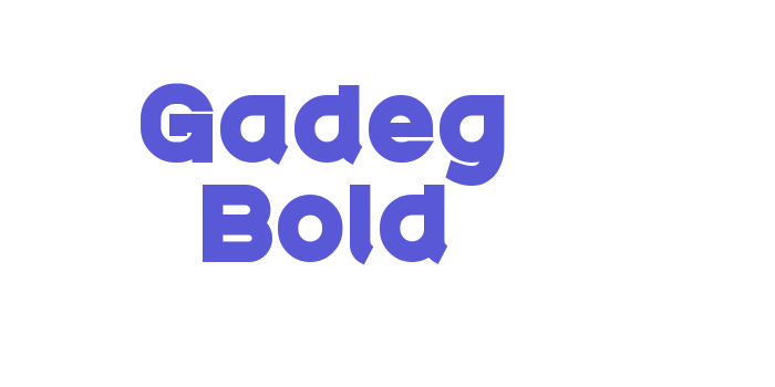 Gadeg Bold Font