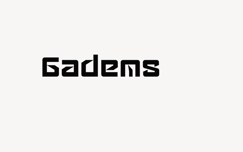 Gadems Font