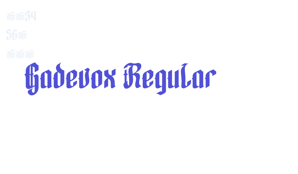 Gadevox Regular-font-download