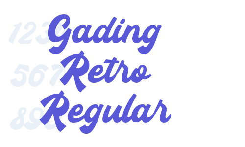 Gading Retro Regular Font Download