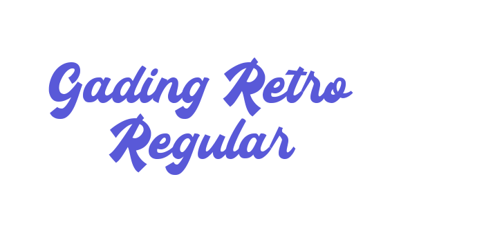 Gading Retro Regular Font Download