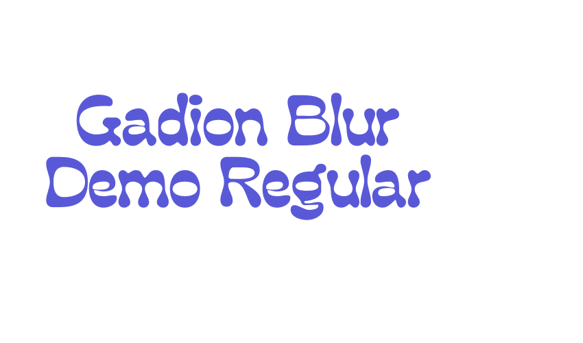 Gadion Blur Demo Regular Font