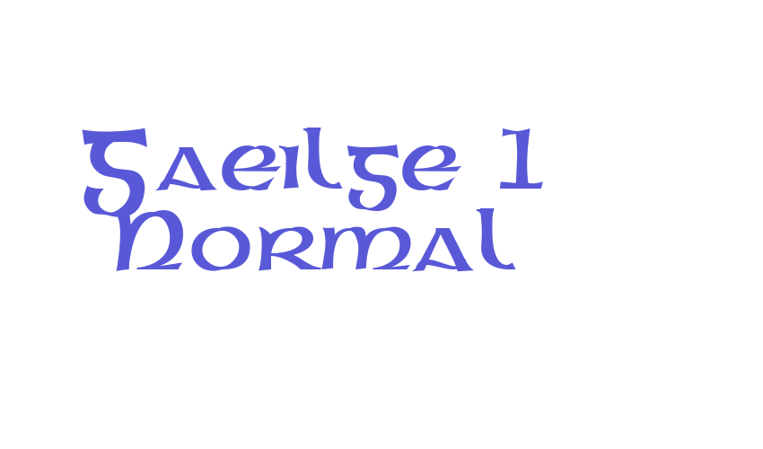 Gaeilge 1 Normal Font Download