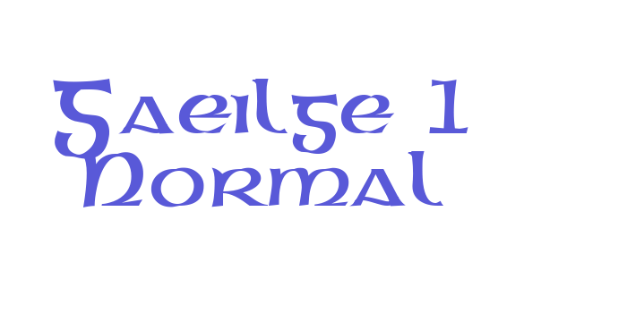 Gaeilge 1 Normal Font Download