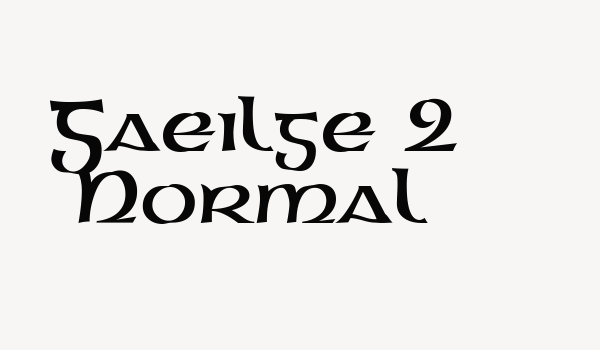 Gaeilge 2 Normal Font