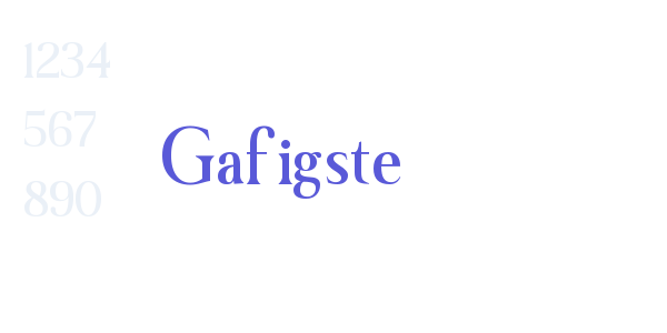 Gafigste font free