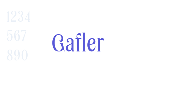 Gafler font