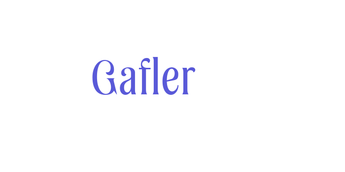 Gafler Font