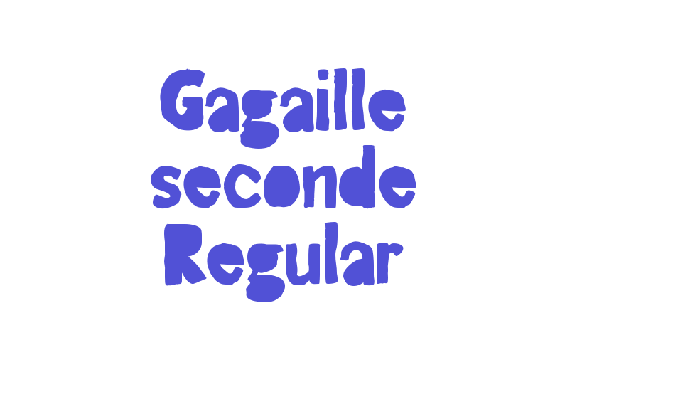 Gagaille seconde Regular-font-download