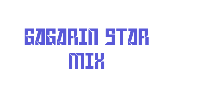 Gagarin Star Mix Font Download