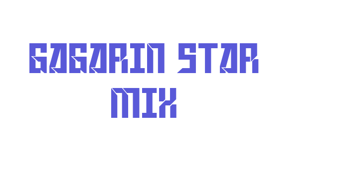 Gagarin Star Mix Font