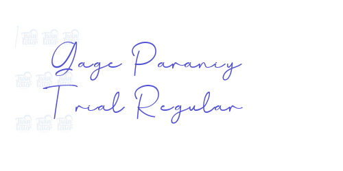 Gage Paraniy Trial Regular-font-download