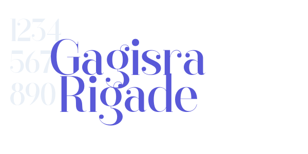 Gagisra Rigade font free