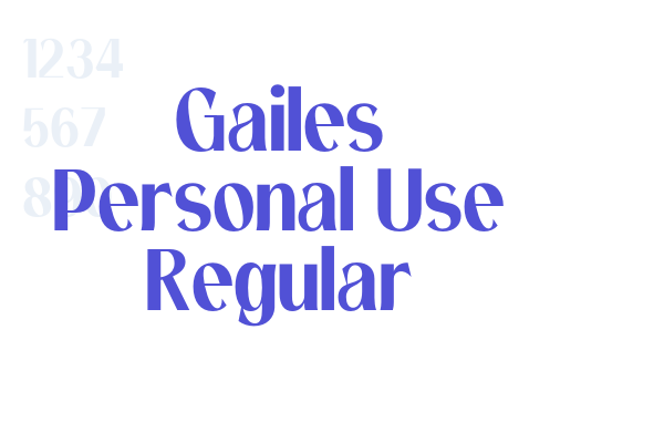 Gailes Personal Use Regular