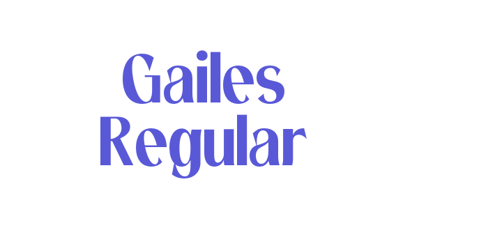 Gailes Regular Font