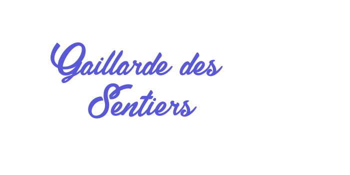 Gaillarde des Sentiers Font Download