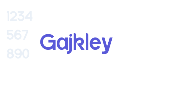 Gajkley font free