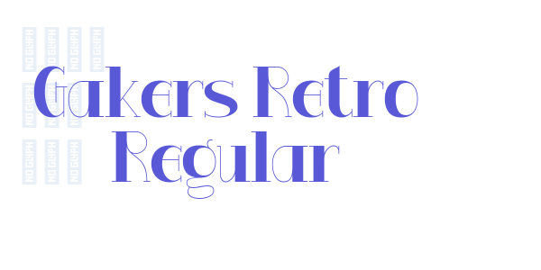 Gakers Retro Regular font free