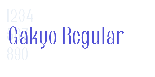 Gakyo Regular-font-download