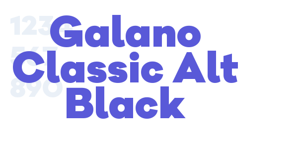 Galano Classic Alt Black font free